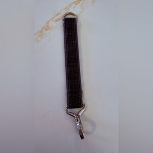Thirty-One Black & Gray Key Holder with Silver Clip